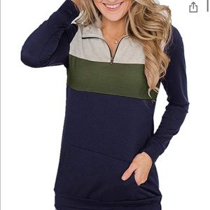 Cookie Blocked Quarter Zip